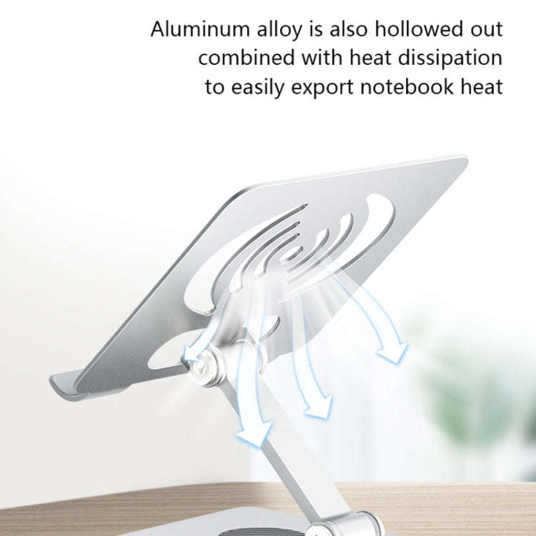 L-13 Aluminum Alloy Foldable Rotating Laptop/Tablet Stand (Grey)