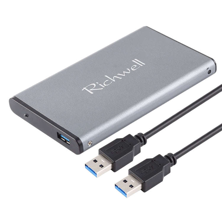 Richwell SATA R2-SATA-1TGB 1TB 2.5 inch USB3.0 Super Speed Interface Mobile Hard Disk Drive(Grey)