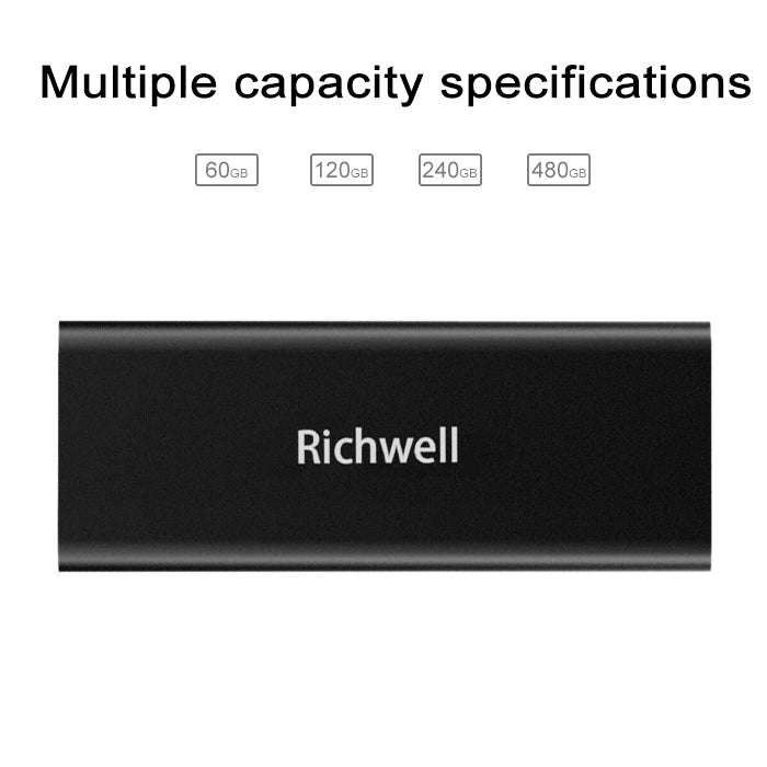Richwell SSD R280-SSD-480GB 480GB Mobile Hard Disk Drive for Desktop PC(Black)