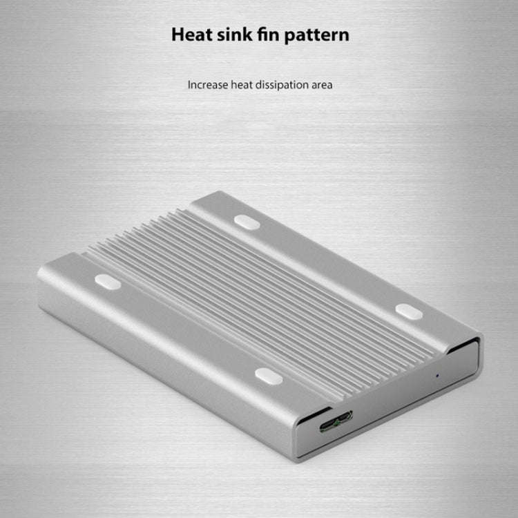 Blueendless U23Q SATA 2.5 inch Micro B Interface HDD Enclosure with USB-C / Type-C to USB-C / Typ...