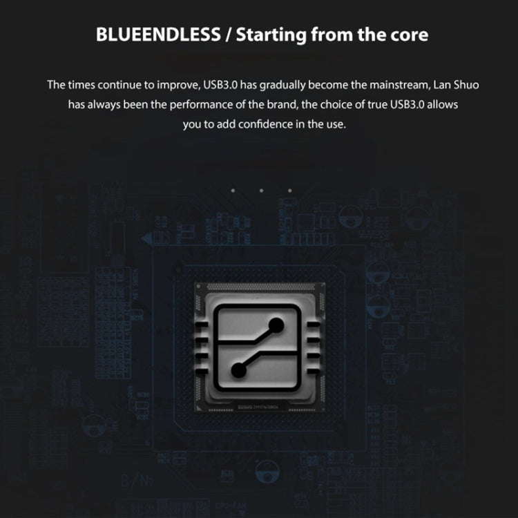 Blueendless U23Q SATA 2.5 inch Micro B Interface HDD Enclosure with USB-C / Type-C to USB 3.0 Cab...