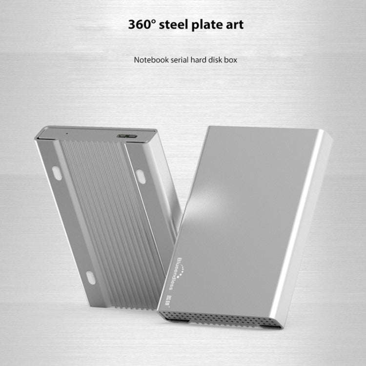 Blueendless U23Q SATA 2.5 inch Micro B Interface HDD Enclosure with USB-C / Type-C to USB 3.0 Cab...
