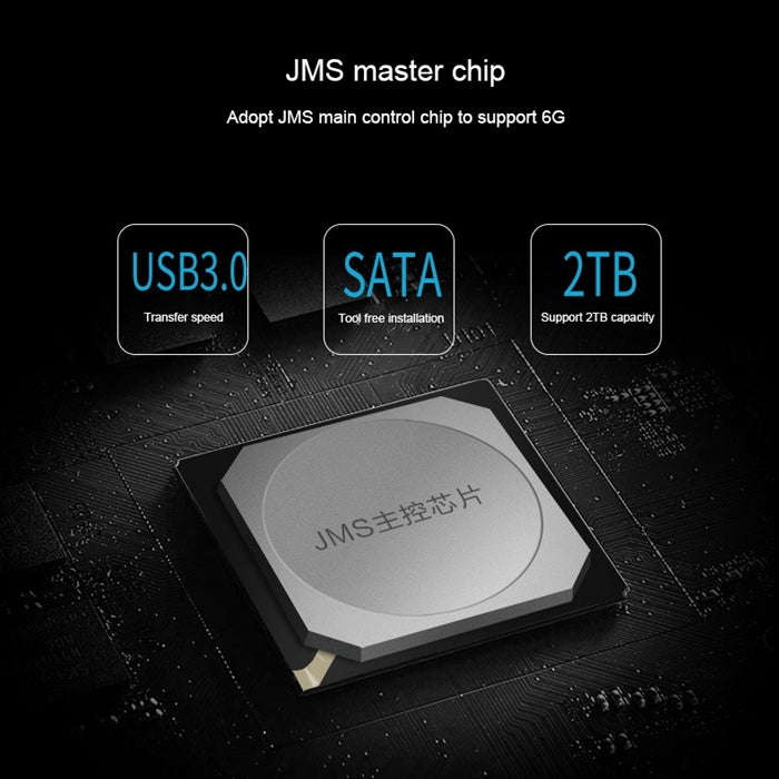 SEATAY HD213 Tool Free Screwless SATA 2.5 inch USB 3.0 Interface HDD Enclosure, The Maximum Suppo...