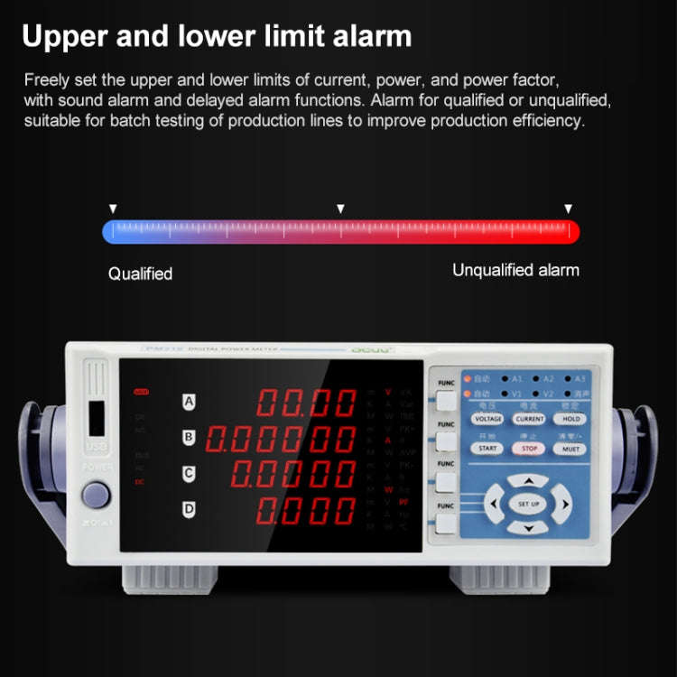 DCUU PM310 Intelligent Electrical Parameters Measuring Instrument (EU Plug)