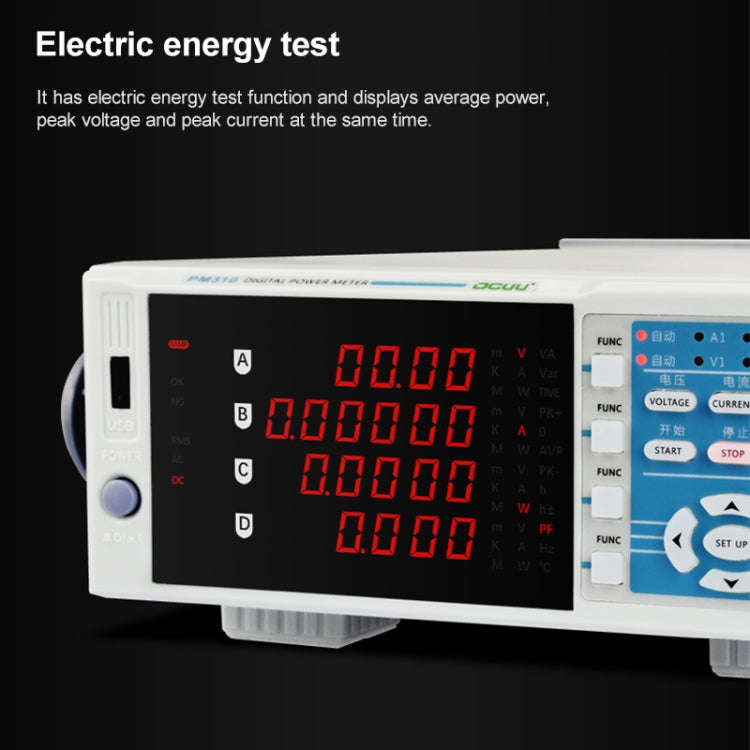 DCUU PM310 Intelligent Electrical Parameters Measuring Instrument (EU Plug)