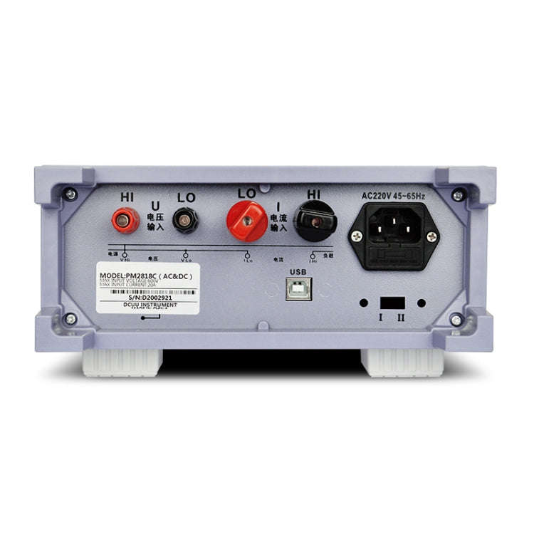 DCUU PM2818C AC / DC 40A Intelligent Electrical Parameters Measuring Instrument (EU Plug)