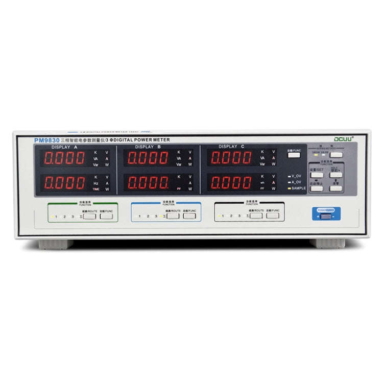 DCUU PM9830 500V 80A Three Phase Digital AC Voltage Current Power Factor & Power Meter (EU Plug)
