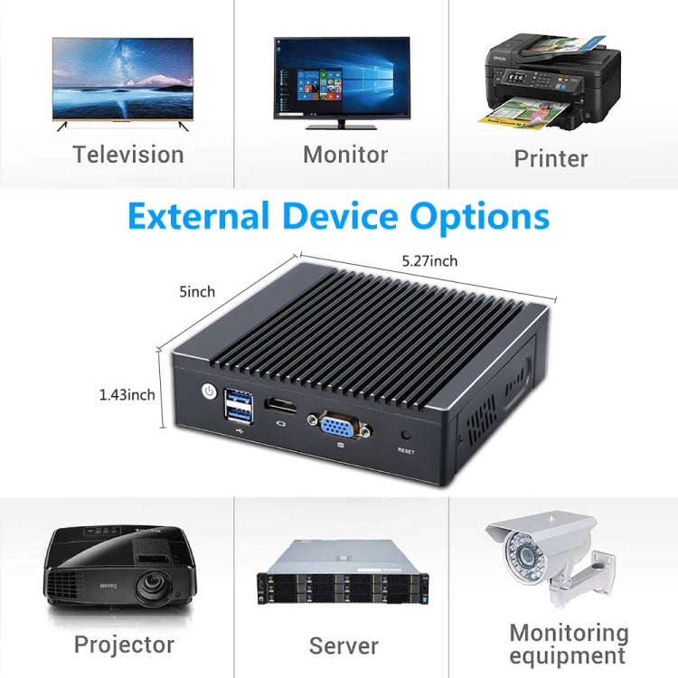 K660G4 Windows and Linux System Mini PC without Memory & SSD & WiFi, Intel Celeron Processor N284...