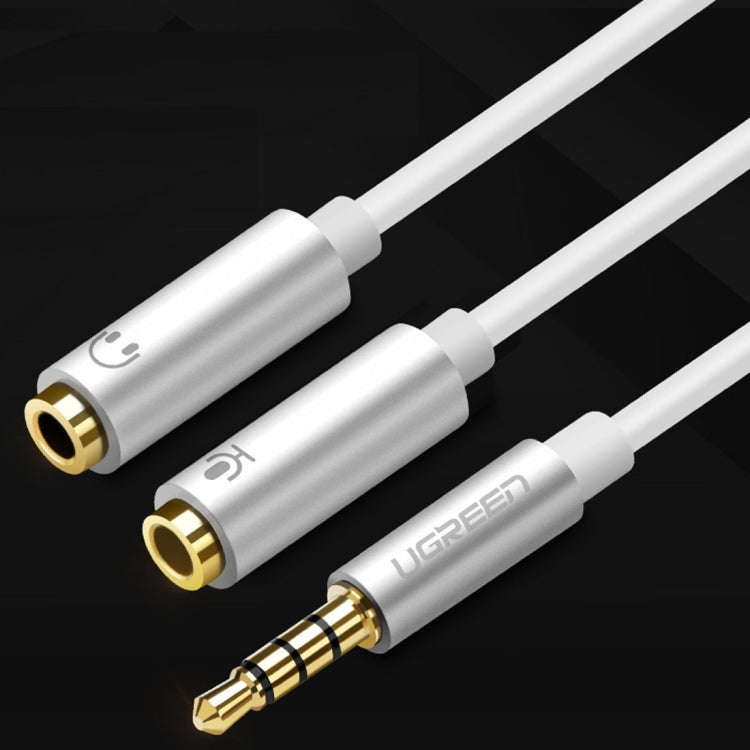 Ugreen 3.5mm Male to 2 x 3.5mm Female Audio Connector Adapter Cable 2 in 1 Microphone + Earphone ...