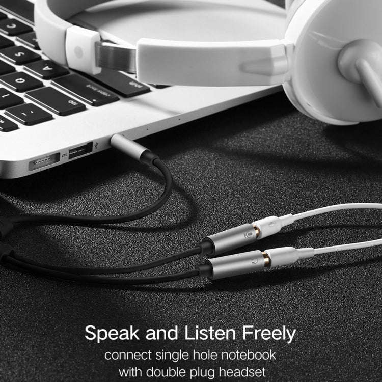 Ugreen 3.5mm Male to 2 x 3.5mm Female Audio Connector Adapter Cable 2 in 1 Microphone + Earphone ...