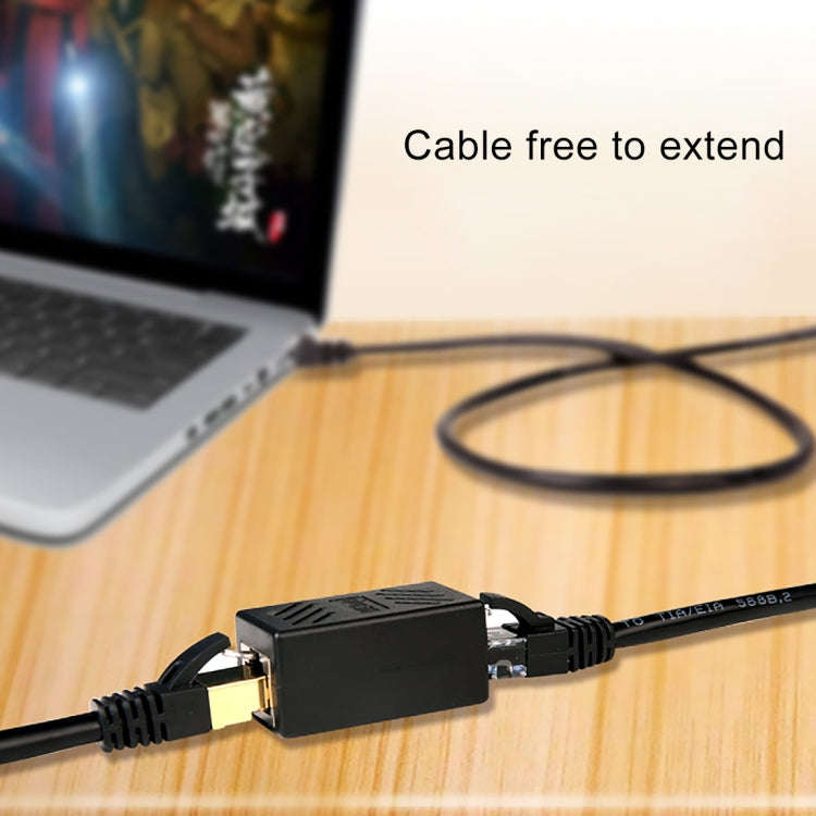 Crystal Network Straight Through Head-line Connector Pair Terminal Female to Double Head RJ45 Int...