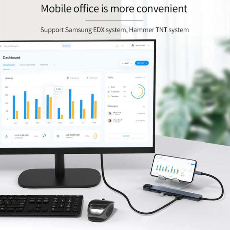 10 in 1 USB-C / Type-C Iinterface Docking Station Multi-function HUB