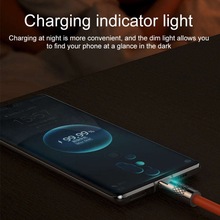 Mech Series 6A 120W USB to USB-C / Type-C Metal Plug Silicone Fast Charging Data Cable, Length: 1...