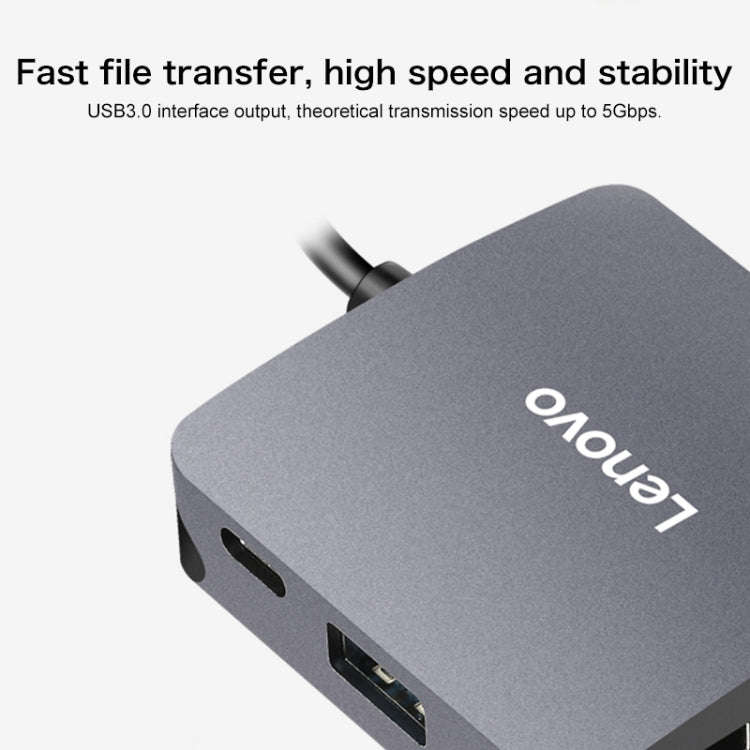 Lenovo C06 6 In 1 Type-C / USB-C to HDMI / VGA Universal Converter Docking Station