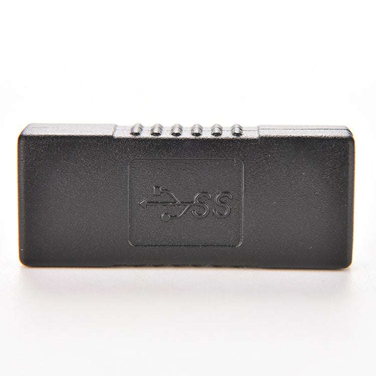 USB 3.0 Type A Female to Type A Female Connector AF Adapter Converter Extender for Laptop (Black)