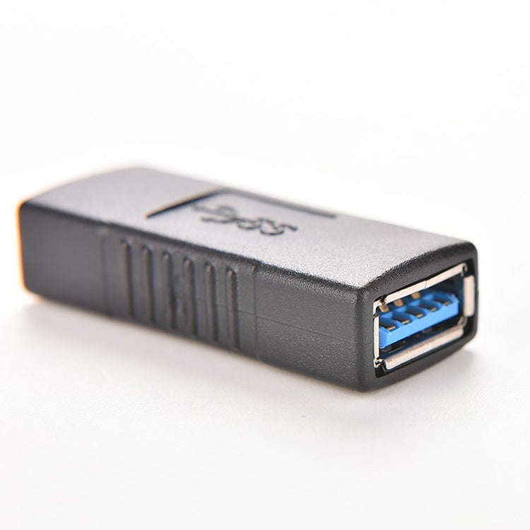 USB 3.0 Type A Female to Type A Female Connector AF Adapter Converter Extender for Laptop (Black)