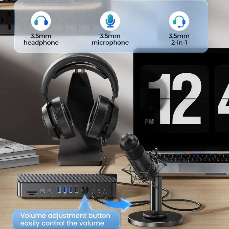 ORICO DKA20-BK-BP 10Gbps 20 in 1 Type-C 3.0 HUB Docking Station(EU Plug)