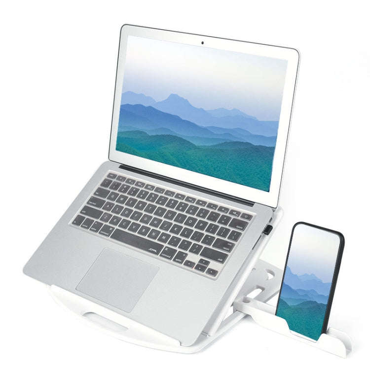 General-purpose Increased Heat Dissipation For Laptops Holder, Style: with Mobile Phone Holder(Wh...