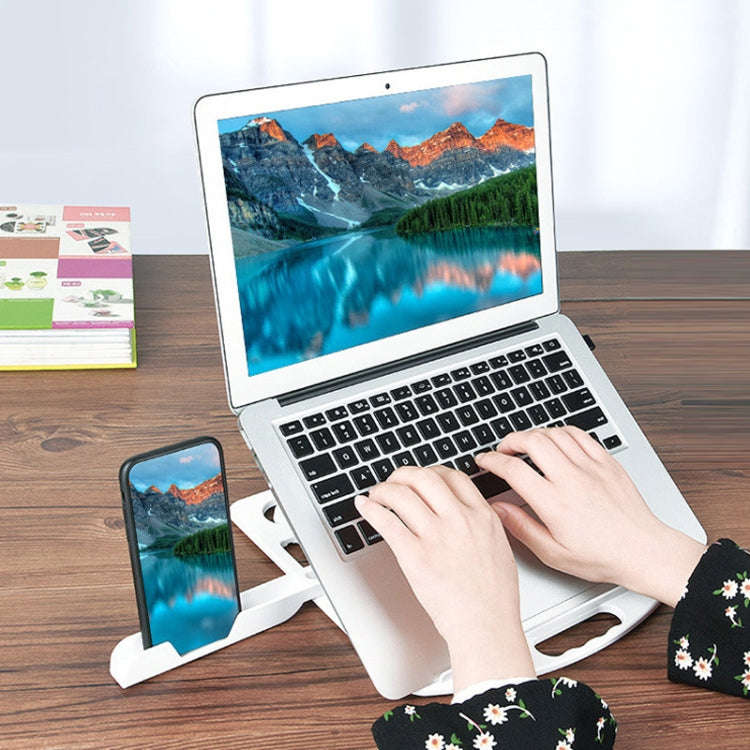 General-purpose Increased Heat Dissipation For Laptops Holder, Style: with Mobile Phone Holder(Wh...