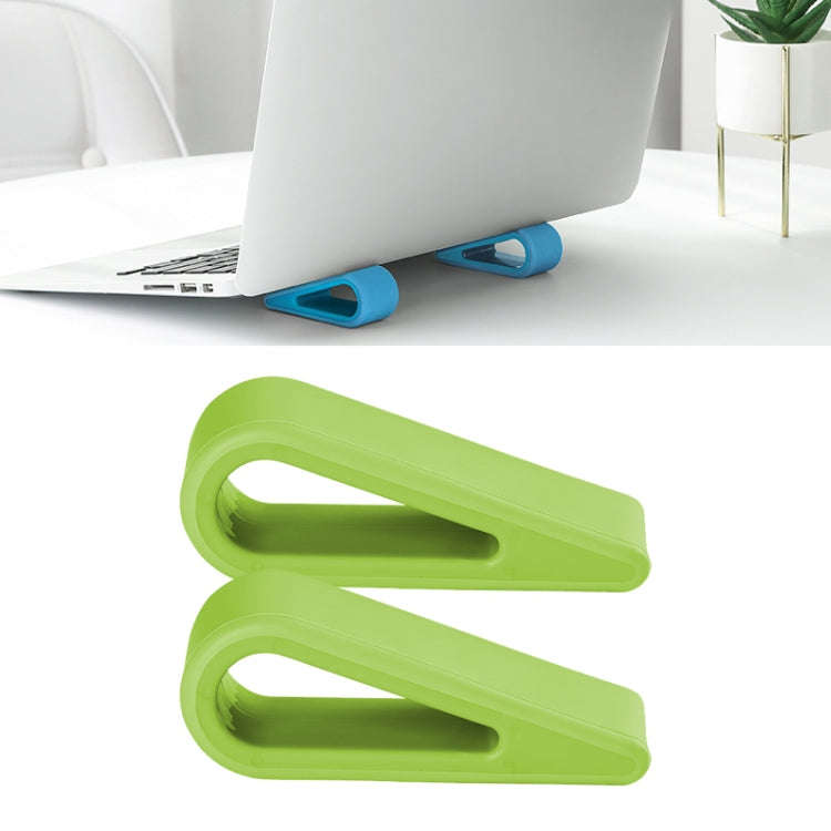 2 PCS Simple Notebook Computer Bracket Adjustable Height Increase Heat Dissipation Base Pad Holde...