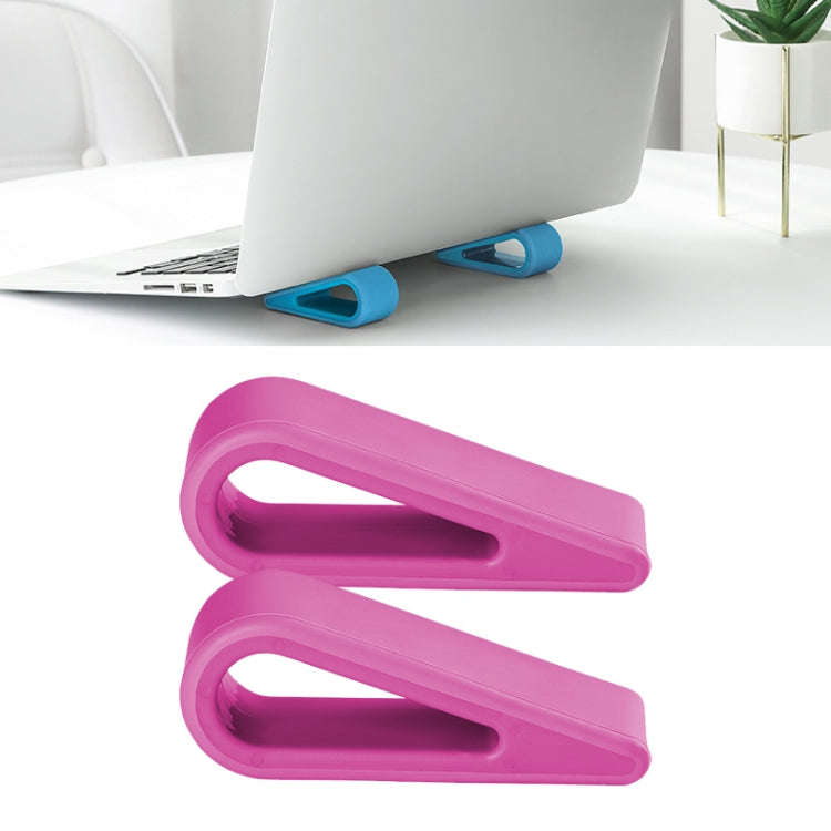 2 PCS Simple Notebook Computer Bracket Adjustable Height Increase Heat Dissipation Base Pad Holde...