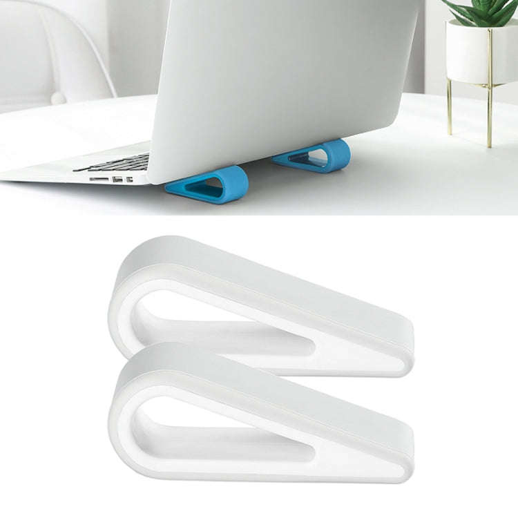 2 PCS Simple Notebook Computer Bracket Adjustable Height Increase Heat Dissipation Base Pad Holde...
