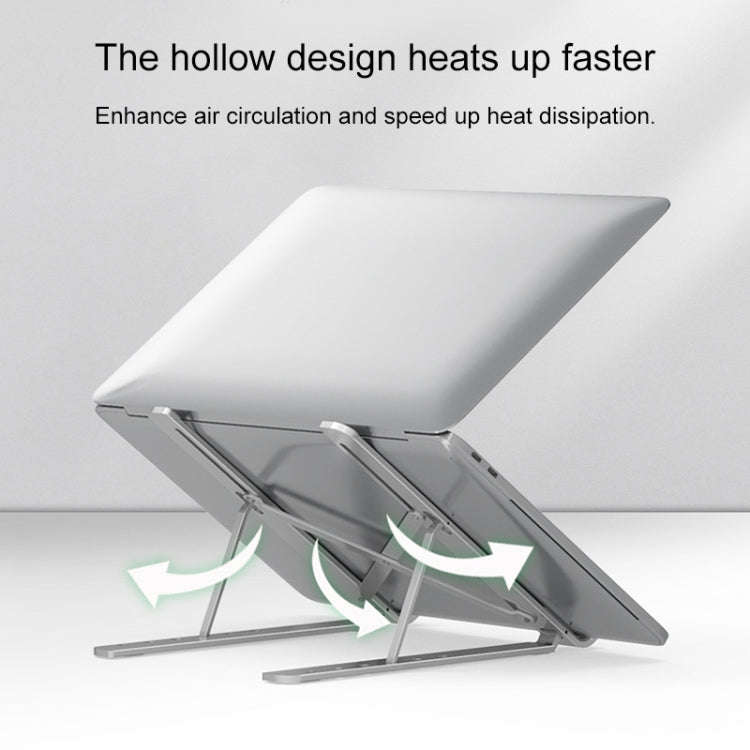 Portable Adjustable Laptop Stand Desktop Lifting Height Increase Rack Folding Heat Dissipation Ho...