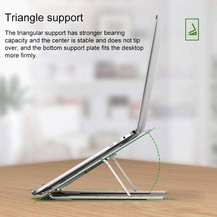 Portable Adjustable Laptop Stand Desktop Lifting Height Increase Rack Folding Heat Dissipation Ho...