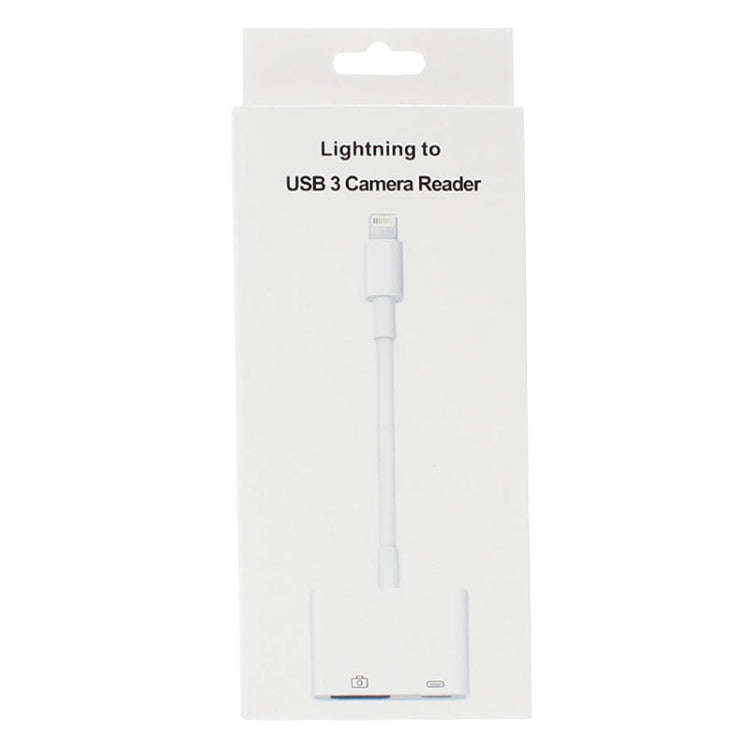 11cm 8 Pin Male to USB & 8 Pin Data Charging Cable Camera Reader Adapter, Support System above iO...