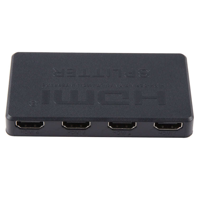 3D 4K HDMI Splitter Box, 1 Input x 4 Output, USB Power Supply(Black)