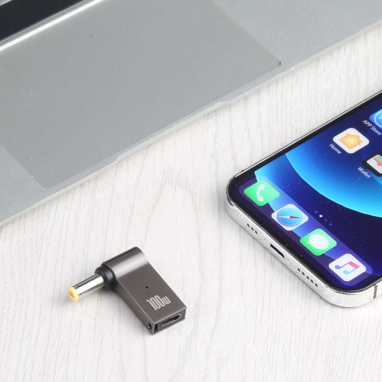 100W USB-C / Type-C Female to DC 5.5 x 2.5mm Male Computer Charging Adapter for Lenovo