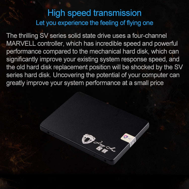JingHai SV Series 2.5 inch SATA III Solid State Drive, Flash Architecture: TLC, Capacity: 60GB