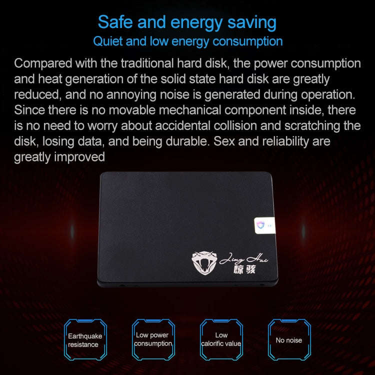 JingHai SV Series 2.5 inch SATA III Solid State Drive, Flash Architecture: TLC, Capacity: 480GB