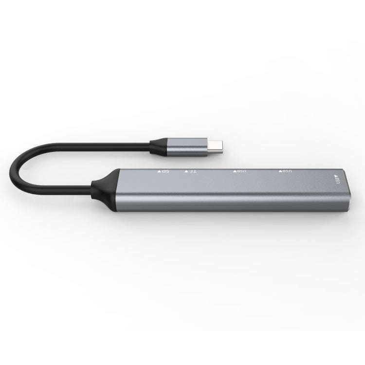 C-805 5 in 1 USB-C / Type-C to 3 USB 3.0 + TF / SD Card Reader Adapter