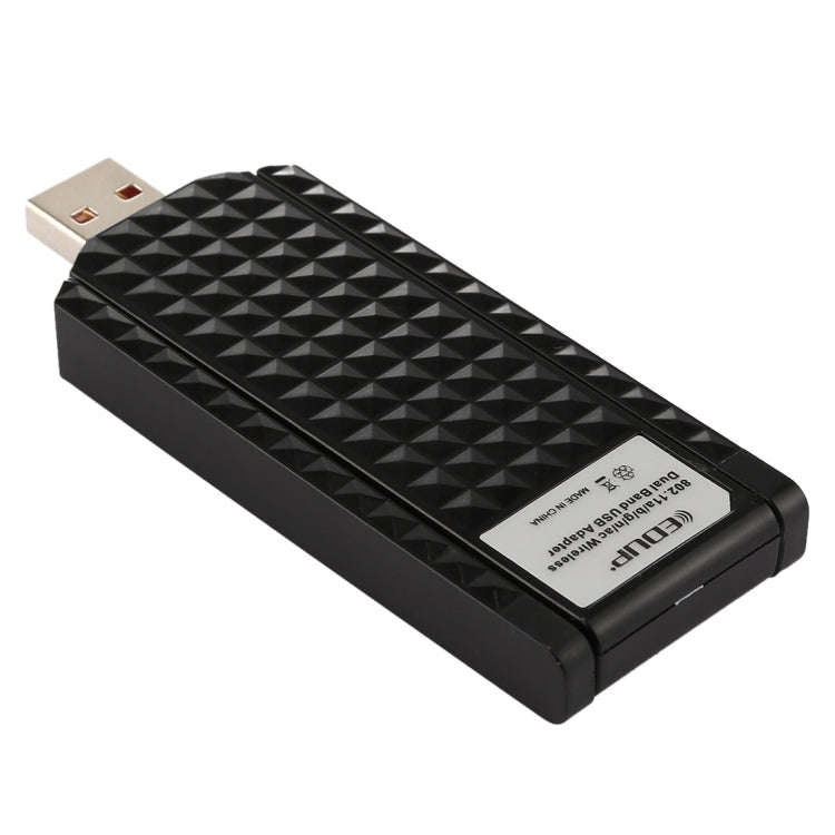 EDUP EP-AC1625 600Mbps 2.4G / 5.8GHz Dual Band Wireless 11AC USB 2.0 Adapter Network Card with 2 ...
