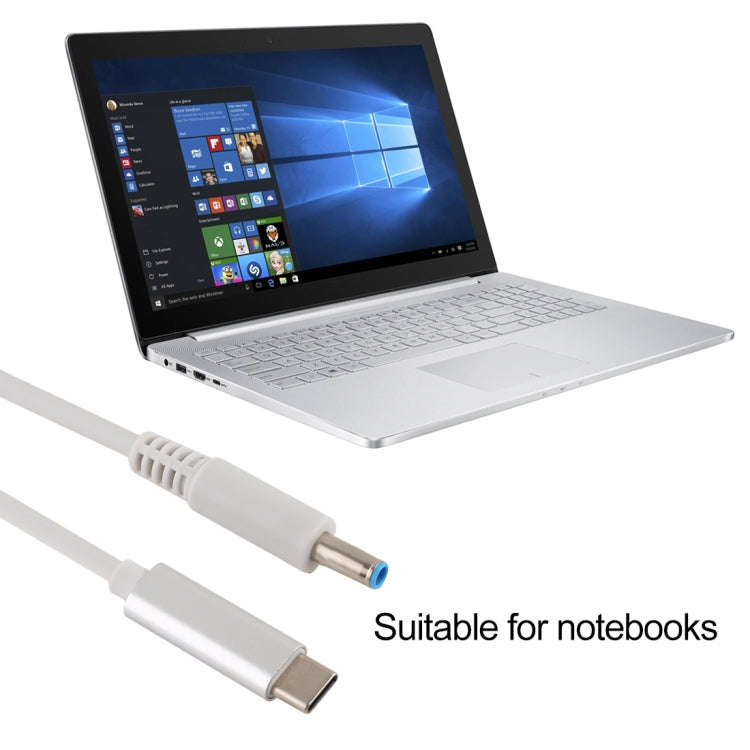 For HP USB-C / Type-C to 4.5 x 3.0mm Laptop Power Charging Cable, Cable Length: about 1.5m