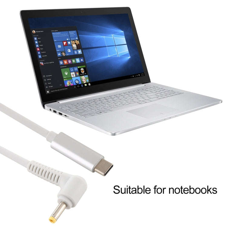 USB-C / Type-C to 4.0 x 1.7mm Laptop Power Charging Cable, Cable Length: about 1.5m