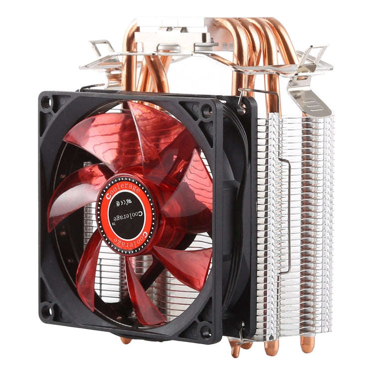 CoolAge L400 DC 12V 1600PRM 40.5cfm Heatsink Hydraulic Bearing Cooling Fan CPU Cooling Fan for AM...