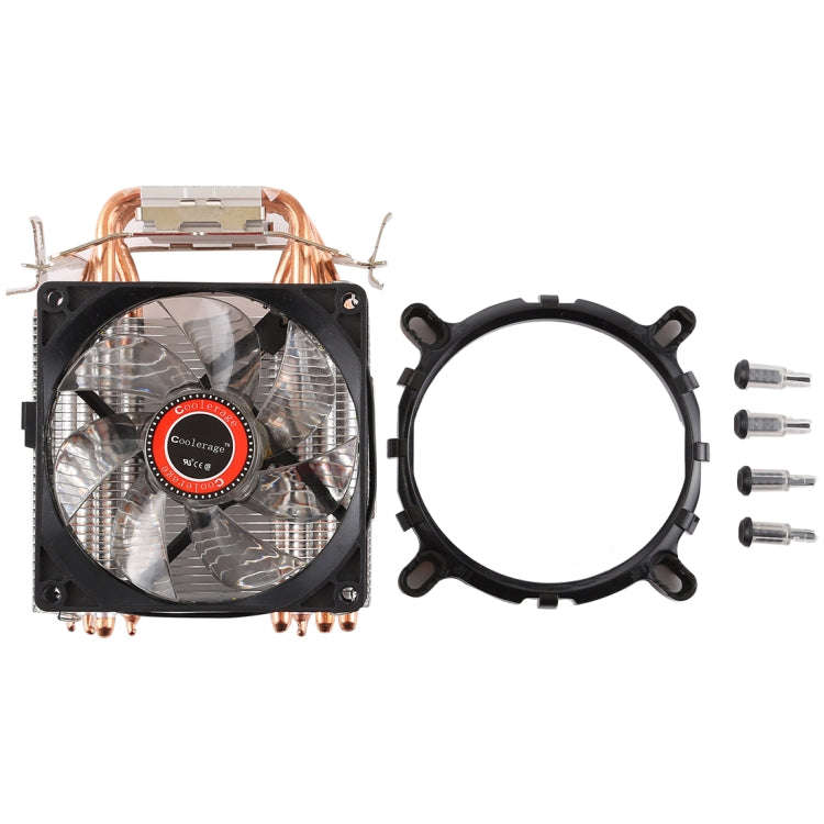 CoolAge L400 DC 12V 1600PRM 40.5cfm Heatsink Hydraulic Bearing Cooling Fan CPU Cooling Fan for AM...