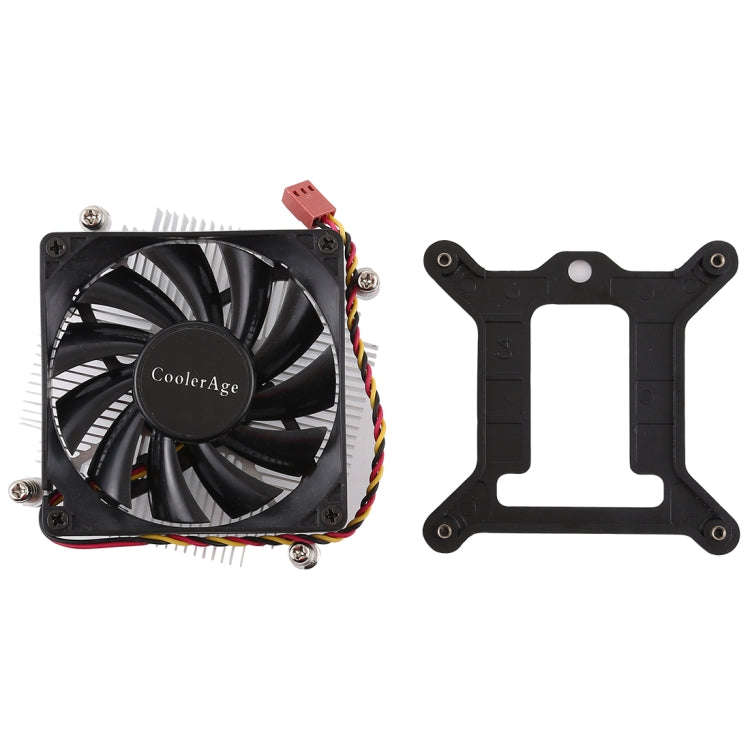 CoolAge 1155-1U DC 12V 2000PRM 30.5cfm Aluminum Heatsink Hydraulic Bearing Cooling Fan CPU Coolin...