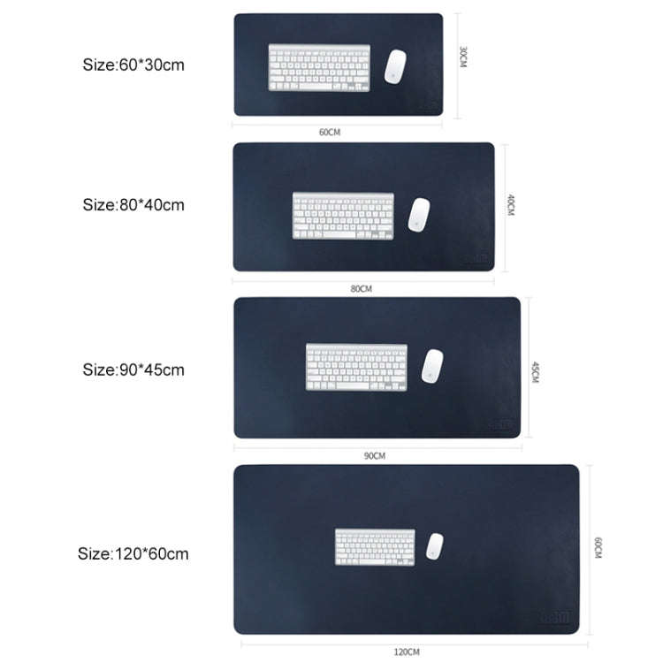 BUBM Multifunction Super Large Non-slip PU Leather Single-sided Mouse Pad Office Desk Mat, Size: ...