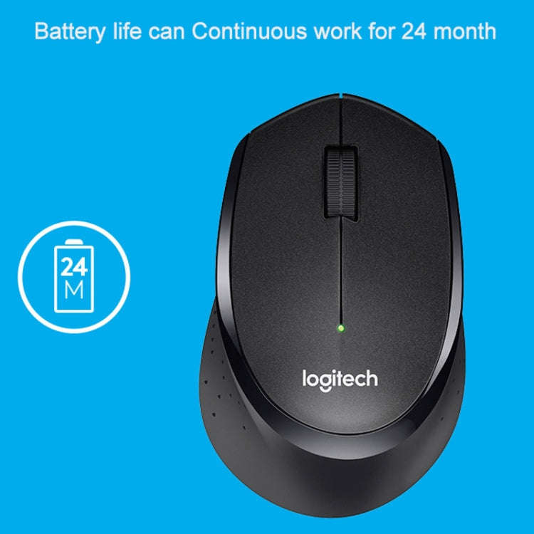 Logitech M330 Wireless Optical Mute Mouse with Micro USB Receiver (Black)