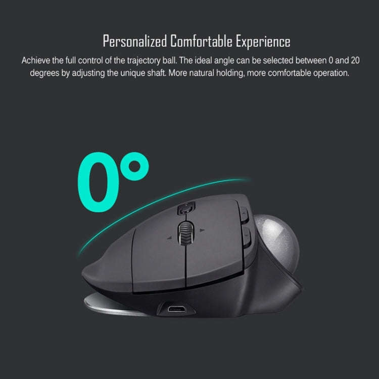 Logitech MX ERGO 440DPI Bluetooth + Unifying Dual-mode Wireless Trackball Optical Mouse(Black)