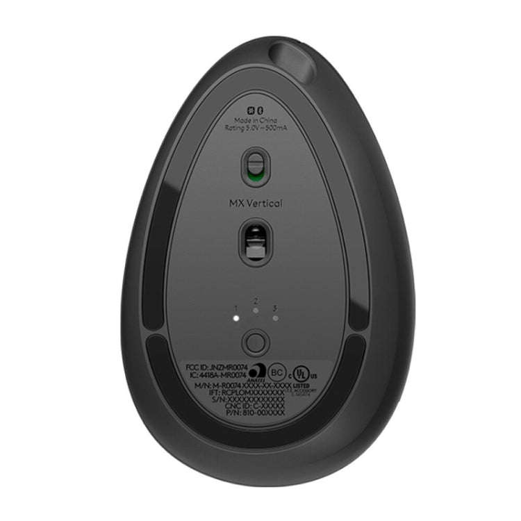 Logitech MX Vertical 4000DPI USB-C / Type-C + Unifying + Bluetooth Three-mode Ergonomic Wireless ...