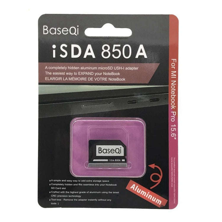 BASEQI Hidden Aluminum Alloy SD Card Case for Xiaomi Pro 15.6 inch GTX1050 Laptop