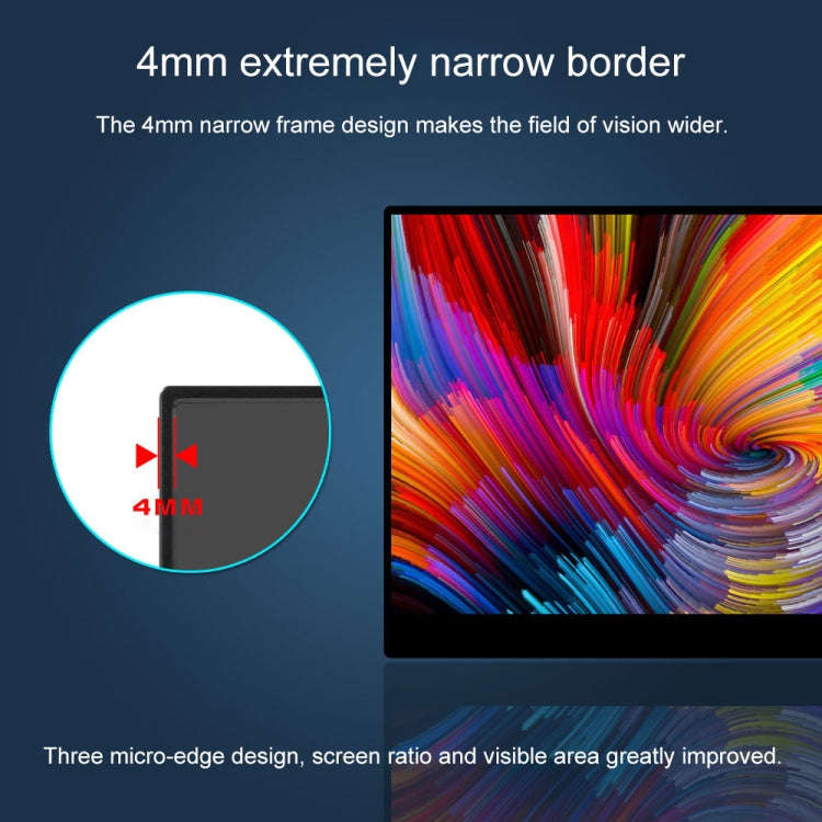 15.6 inch 1080P 178 Degree Wide Angle HD Portable IPS LED Display Monitor