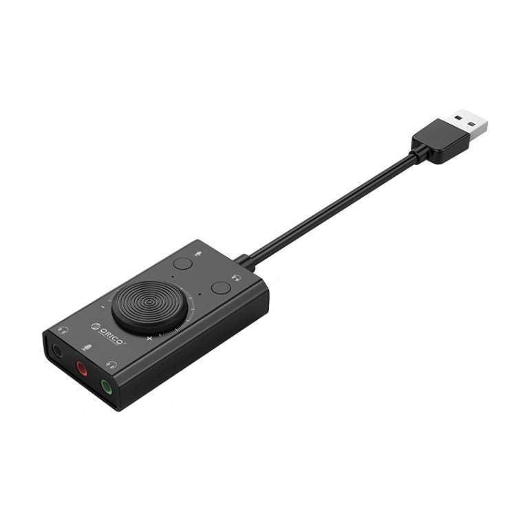 ORICO SC2 Multi-function USB External Driver-free Sound Card with 2 x Headset Ports & 1 x Microph...