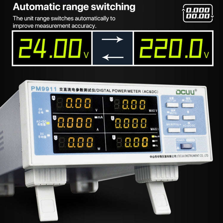 DCUU PM9911 Intelligent Electrical Parameters Measuring Instrument(US Plug)