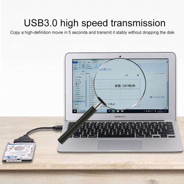 USB 3.0 to SATA 6G USB Easy Drive Cable, Cable Length: 15cm