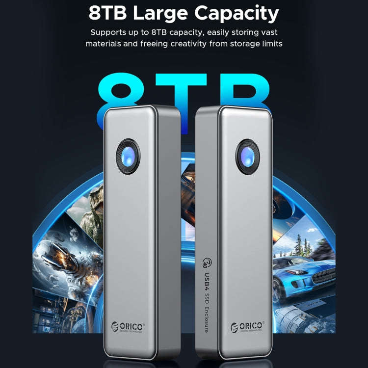 ORICO OUM2-U4-GY-BP 40Gbps M.2 SSD Enclosure with Type-C+USB Cable